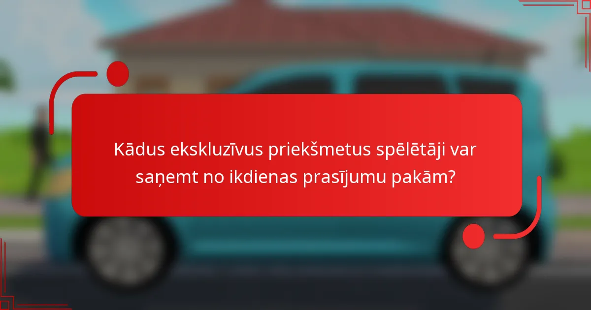 Kādus ekskluzīvus priekšmetus spēlētāji var saņemt no ikdienas prasījumu pakām?